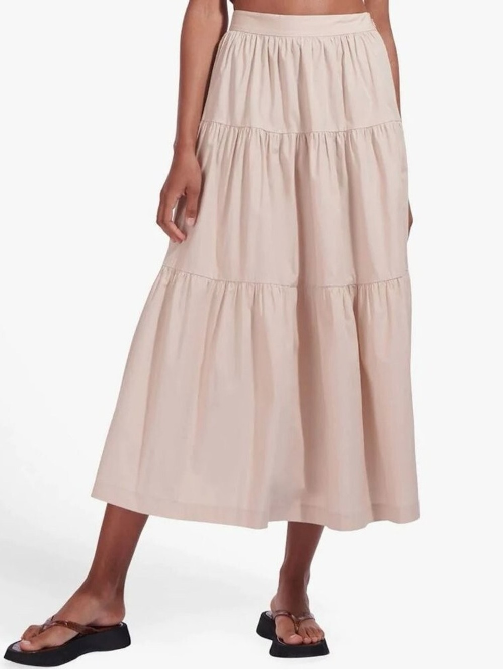 Staud Sea Skirt in Biscotti US 4